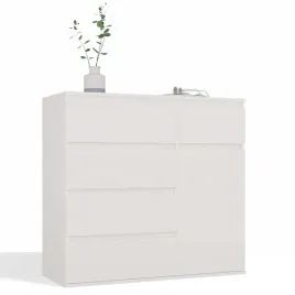 komoda-biala-mat-100-cm-5-szuflad-1-drzwi-szafka-do-sypialni