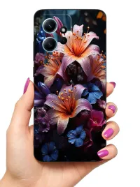 etui-case-do-xiaomi-redmi-note-12-12-4g-rosliny-kwiaty-roze-lilie