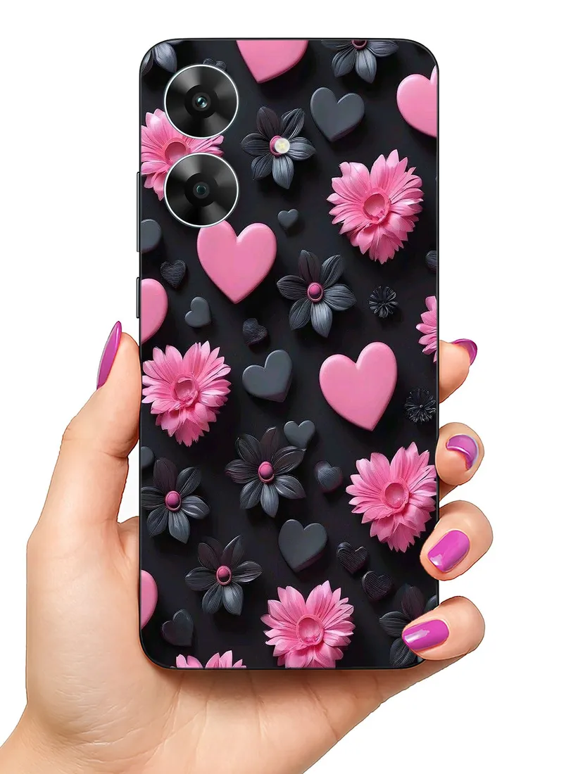 etui-case-do-realme-note-60-serca-milosc-wzorki