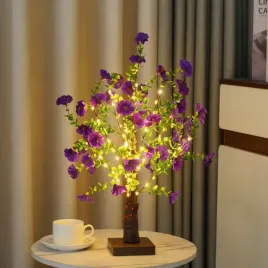 lampka-lampa-led-drzewko-drzewo-wilec-duze-fiolet-kwiaty-listki-na-prezent
