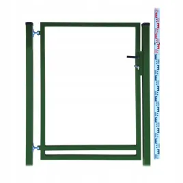 furtka-ramka-do-sztachet-i-paneli-130cm-zielona-ral6005-slupki-sztachety