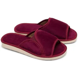 pantofle-damskie-meteor-natural-style-ns-025-bordowe-lekkie-modne-r-38