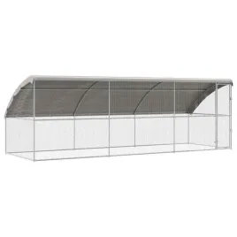 klatka-dla-kur-3-pcs-srebrny-600-x-200-x-1985-cm