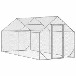 klatka-dla-kur-srebrny-400x170x177-cm-stal-galwanizowana