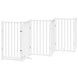 skladana-bramka-dla-psa-z-drzwiami-6-paneli-300-cm-drewniana