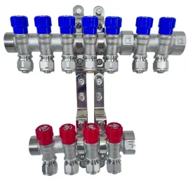 x-home-rozdzielacz-pex-1-x-16-mm-7-obwody-wody-zimnej-4-obwody-cieplej