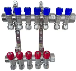 x-home-rozdzielacz-pex-1-x-16-mm-7-obwody-wody-zimnej-5-obwody-cieplej