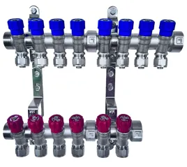 x-home-rozdzielacz-pex-1-x-16-mm-8-obwody-wody-zimnej-6-obwody-cieplej