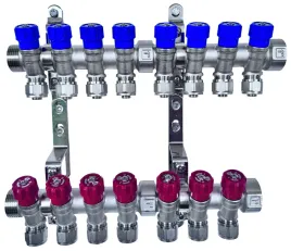 x-home-rozdzielacz-pex-1-x-16-mm-8-obwody-wody-zimnej-7-obwody-cieplej