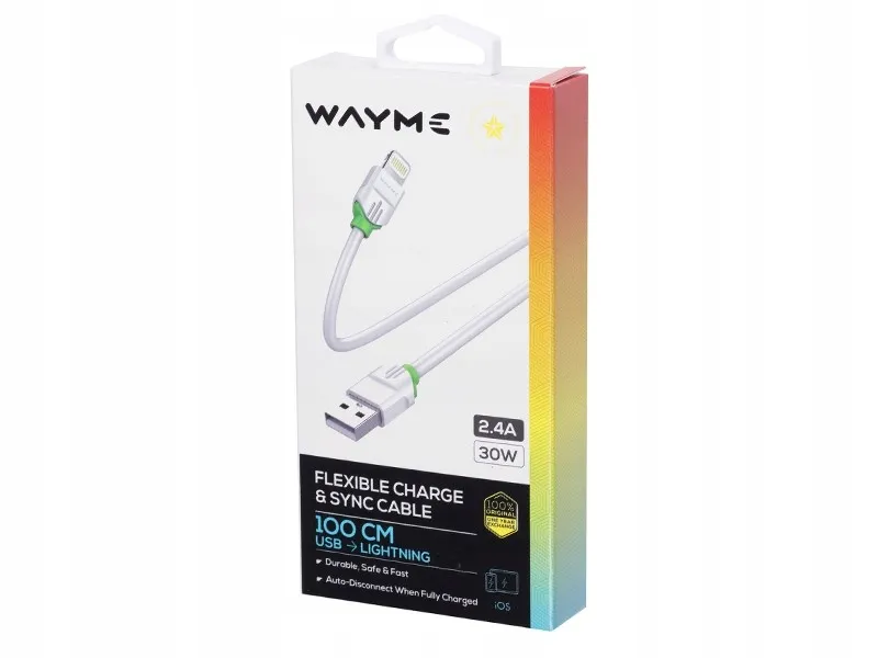kabel-wayme-usb-apple-lightning-1-m-bialy-stan-nowy