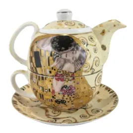 tea-for-one-klimt-pocalunek-kremowy