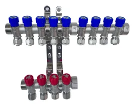 x-home-rozdzielacz-pex-1-x-16-mm-9-obwody-wody-zimnej-4-obwody-cieplej