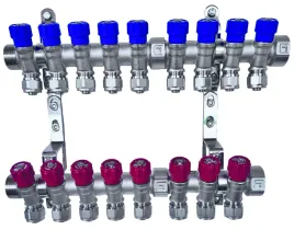 x-home-rozdzielacz-pex-1-x-16-mm-9-obwody-wody-zimnej-8-obwody-cieplej