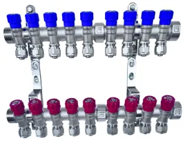 x-home-rozdzielacz-pex-1-x-16-mm-9-obwody-wody-zimnej-9-obwody-cieplej