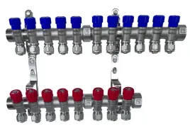 x-home-rozdzielacz-pex-1-x-16-mm-11-obwody-wody-zimnej-8-obwody-cieplej