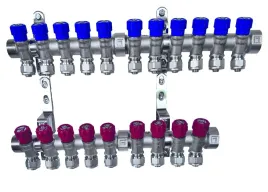 x-home-rozdzielacz-pex-1-x-16-mm-11-obwody-wody-zimnej-9-obwody-cieplej