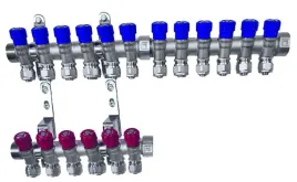 x-home-rozdzielacz-pex-1-x-16-mm-12-obwody-wody-zimnej-6-obwody-cieplej