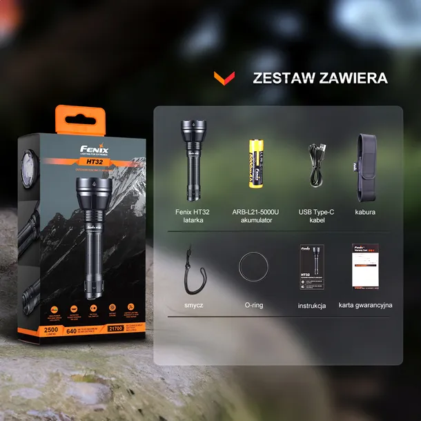 latarka-mysliwska-fenix-ht32-zasilanie-akumulatorowe