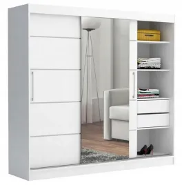 szafa-garderoba-chelsea-200-przesuwna-4-szuflady-biala-nowoczesna