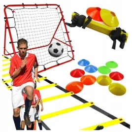 13w1-pilkarski-drabinka-koordynacyjna-pacholki-trenazer-rebounder-zestaw