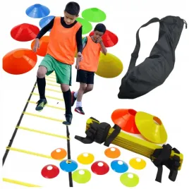 zestaw-pilkarski-drabinka-pacholki-trenazer-dla-mlodego-pilkarza-sportowca