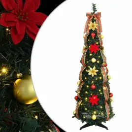 sztuczna-choinka-z-100-diodami-led-zielony-155-cm-pvc