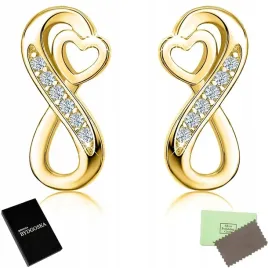 zlote-kolczyki-wkretki-nieskonczonosc-kolczyki-srebro-proba-925-sztyfty