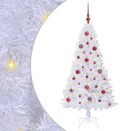 sztuczna-choinka-z-150-diodami-led-bialy-150-cm-pvc-i-stal