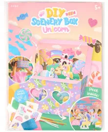 jednorozce-zestaw-do-zlozenia-z-kartonu-diorama-pudelko-ze-scenka-diy