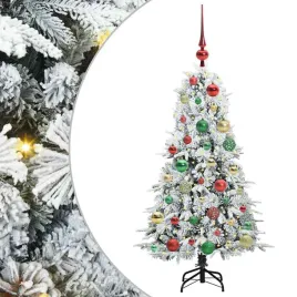 sztuczna-choinka-z-zawiasami-z-podstawa-bialy-120-cm-pe-i-pvc