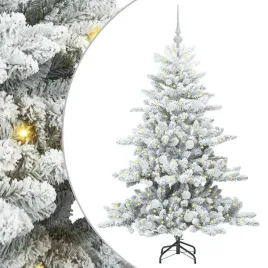 sztuczna-choinka-z-zawiasami-z-podstawa-bialy-150-cm-pvc-i-stal