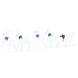 led-renifery-5-pcs-bialy-tkanina