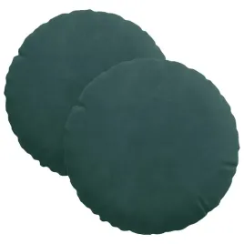 poduszki-na-siedziska-2-pcs-ciemna-zielen-o-40-x-13-cm-aksamit