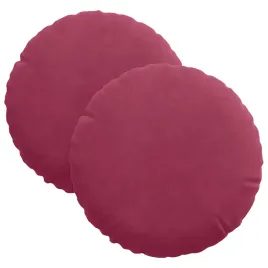 poduszki-na-siedziska-2-pcs-czerwone-wino-o-40-x-13-cm-aksamit