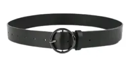 czarny-pasek-damski-110-cm-okragla-klamra