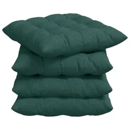 poduszki-na-siedziska-4-pcs-ciemna-zielen-40-x-40-x-6-cm