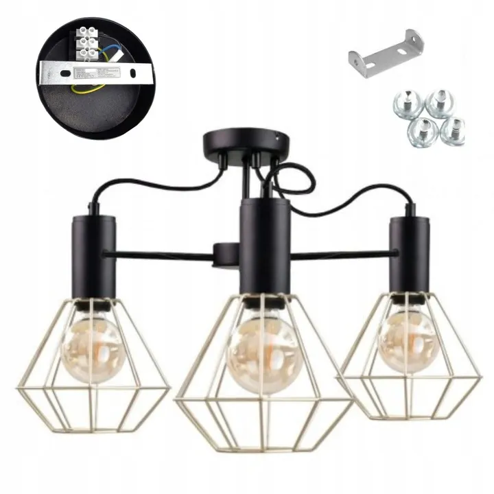 lampa-wiszaca-sufitowa-zyrandol-czarna-zlota-lars