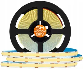 tasma-led-cob-12v-5m-rolki-neon-pasek-linia-neutralna-900lm-m-9w-m-mocna
