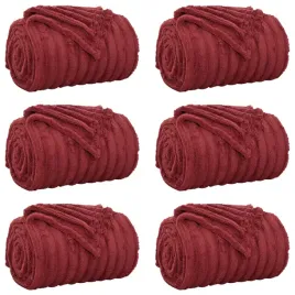 koce-narzutowe-6-pcs-bordeaux-czerwony-150-x-130-cm-polar
