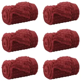 koce-narzutowe-6-pcs-bordeaux-czerwony-270-x-240-cm-polar