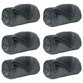 koce-narzutowe-6-pcs-ciemnoszary-130-x-150-cm-polar