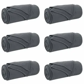 koce-narzutowe-6-pcs-ciemnoszary-200-x-150-cm-polar