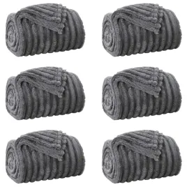 koce-narzutowe-6-pcs-ciemnoszary-240-x-220-cm-polar