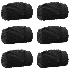 koce-narzutowe-6-pcs-czarny-240-x-220-cm-polar