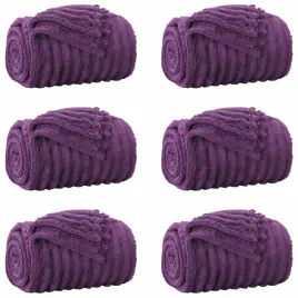 koce-narzutowe-6-pcs-fioletowy-270-x-240-cm-polar