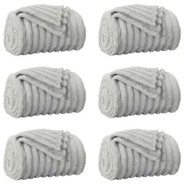 koce-narzutowe-6-pcs-szary-200-x-150-cm-polar