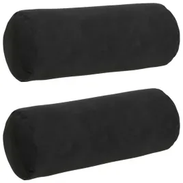 poduszki-walkowe-2-pcs-czarny-o-15-x-40-cm-tkanina-sztruksowa