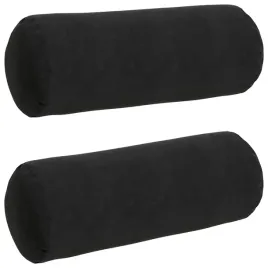 poduszki-walkowe-2-pcs-czarny-o-25-x-70-cm-tkanina-sztruksowa