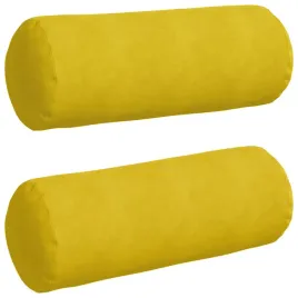 poduszki-walkowe-2-pcs-zolty-o-25-x-70-cm-tkanina-sztruksowa