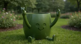 doniczka-happy-sitting-pot-xl-z-rekami-rock-oliwkowy